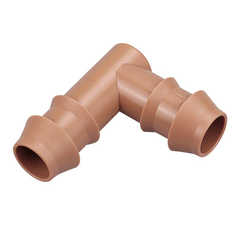 iMopo 21-Pack Drip Irrigation Universal Barbed Elbow Fitting, Barbed Connectors for 1/2" Drip Tubing - Image 1
